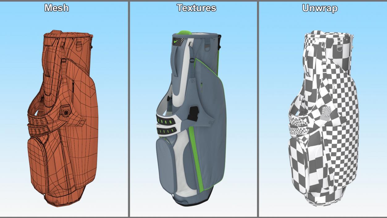 Golf Bag Nike with Stand 3D model