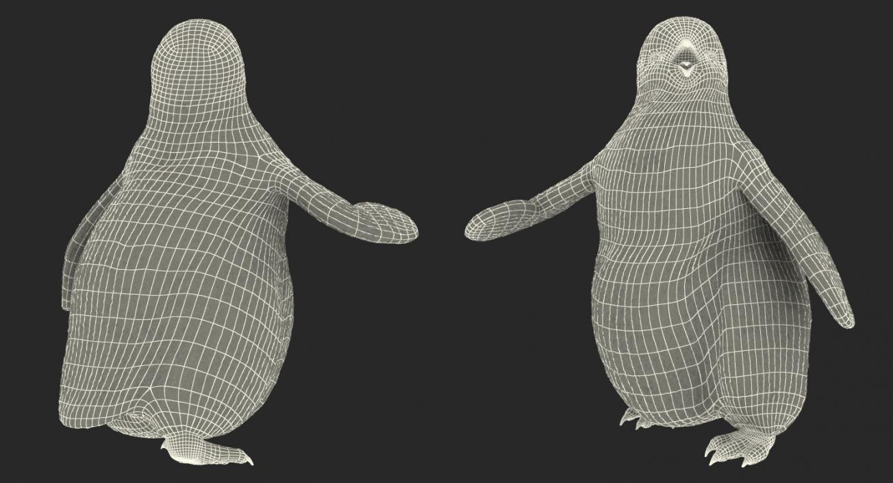 3D model Penguin Baby Walking Pose