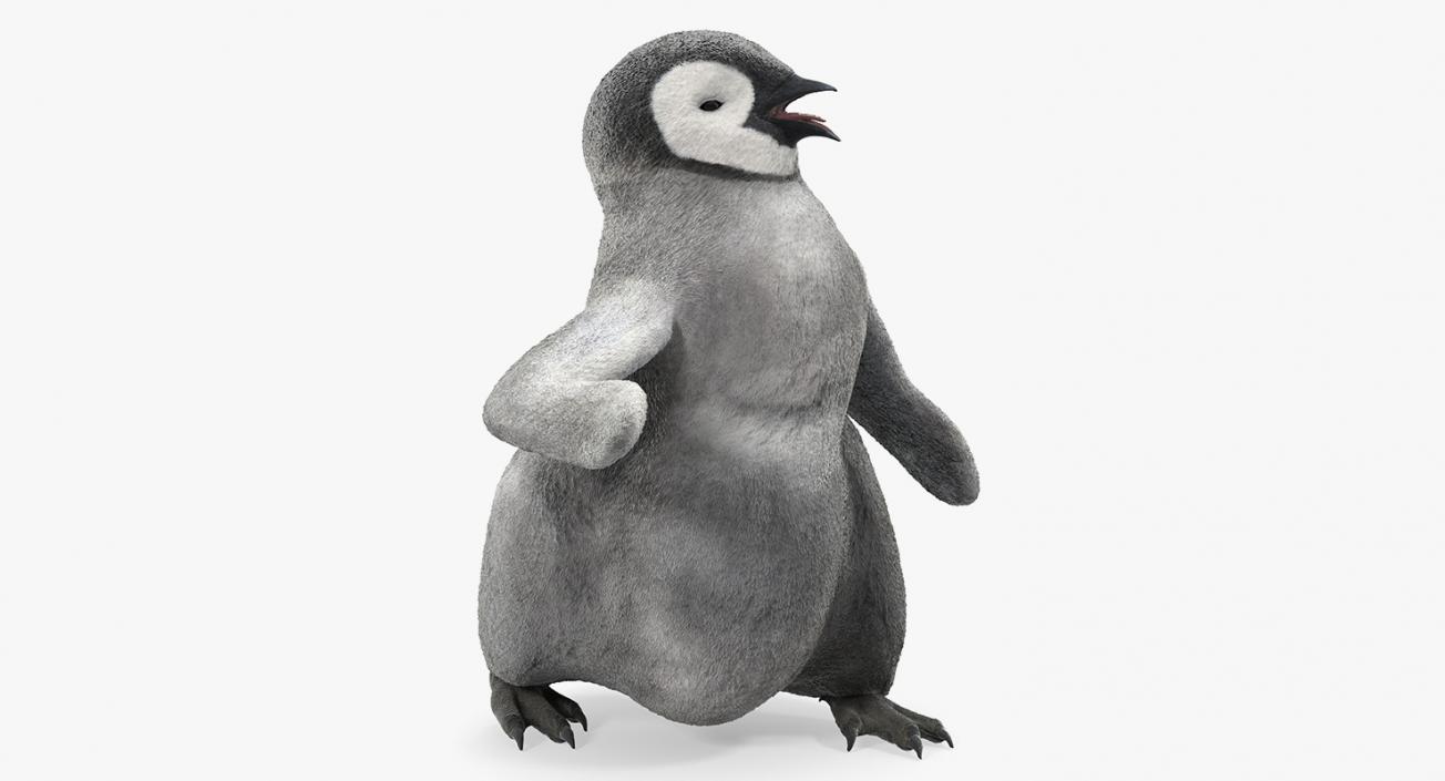 3D model Penguin Baby Walking Pose