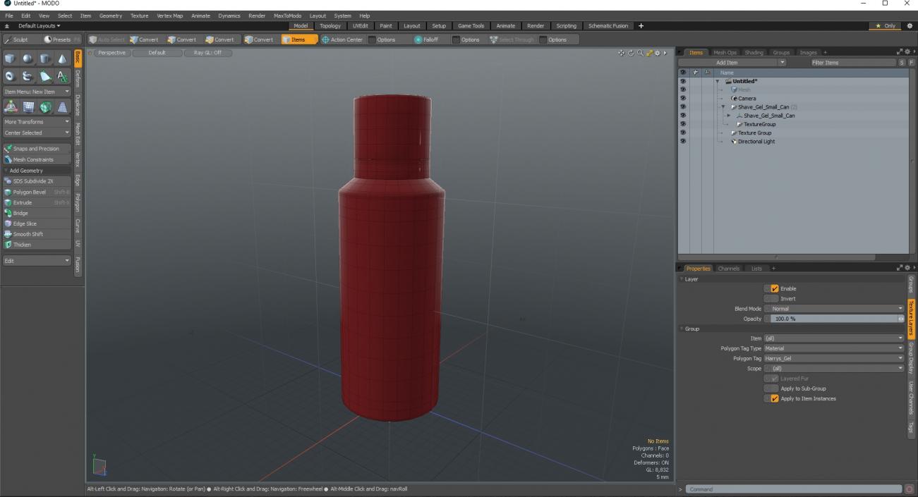 Shave Gel Small Can 3D model