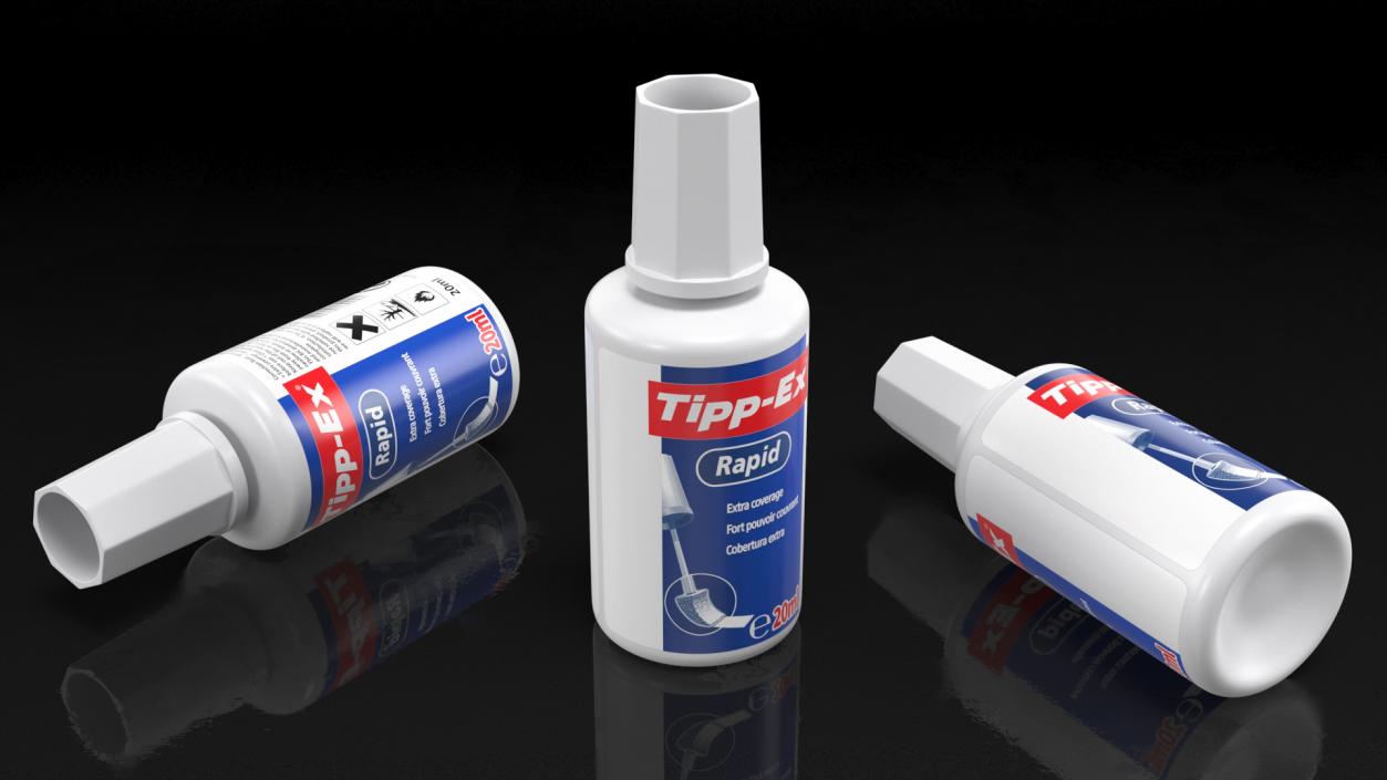 3D model Tipp Ex Rapid Correction Fluid