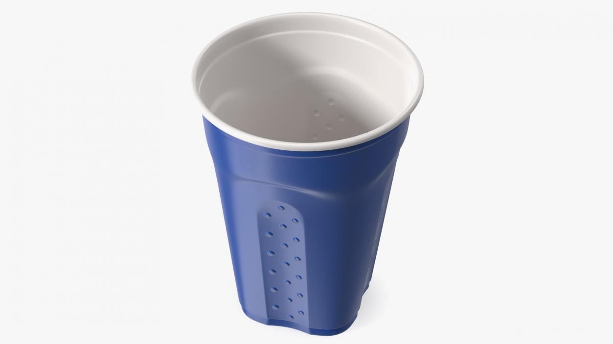 Solo Squared Plastic Cup Blue 3D model