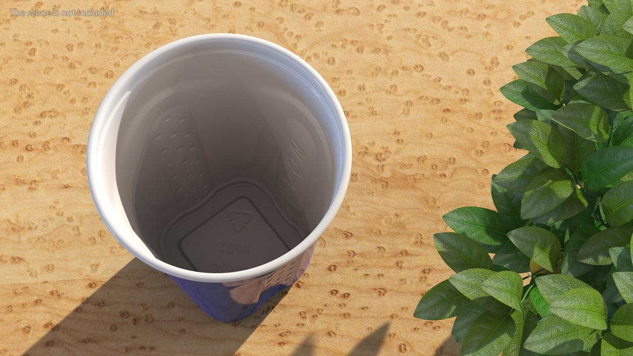 Solo Squared Plastic Cup Blue 3D model