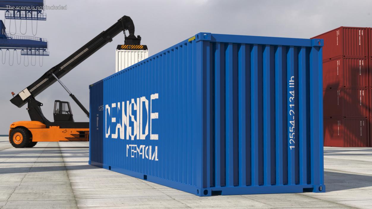 High Cube Cargo Shipping Container 40FT 3D model