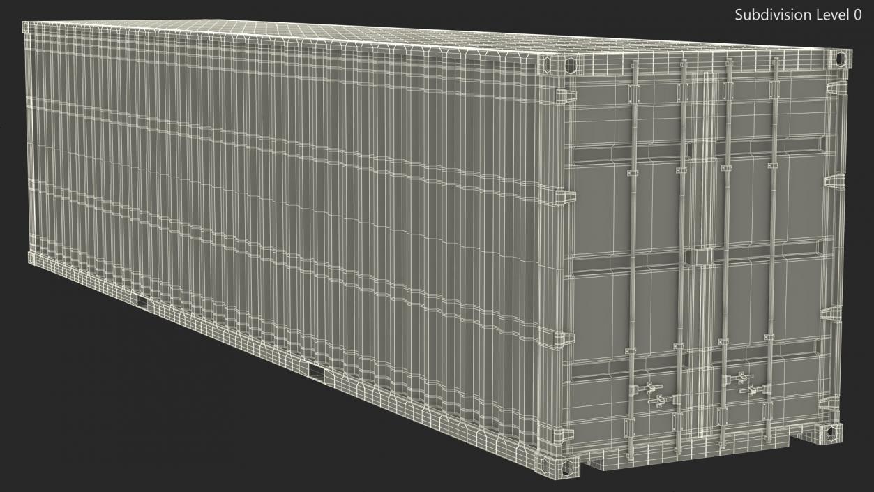 High Cube Cargo Shipping Container 40FT 3D model