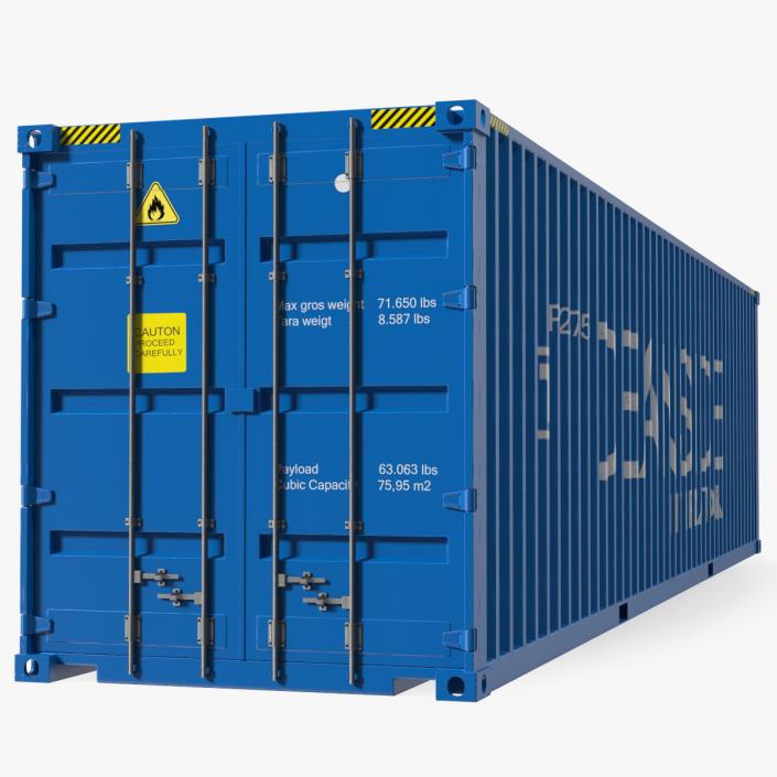 High Cube Cargo Shipping Container 40FT 3D model