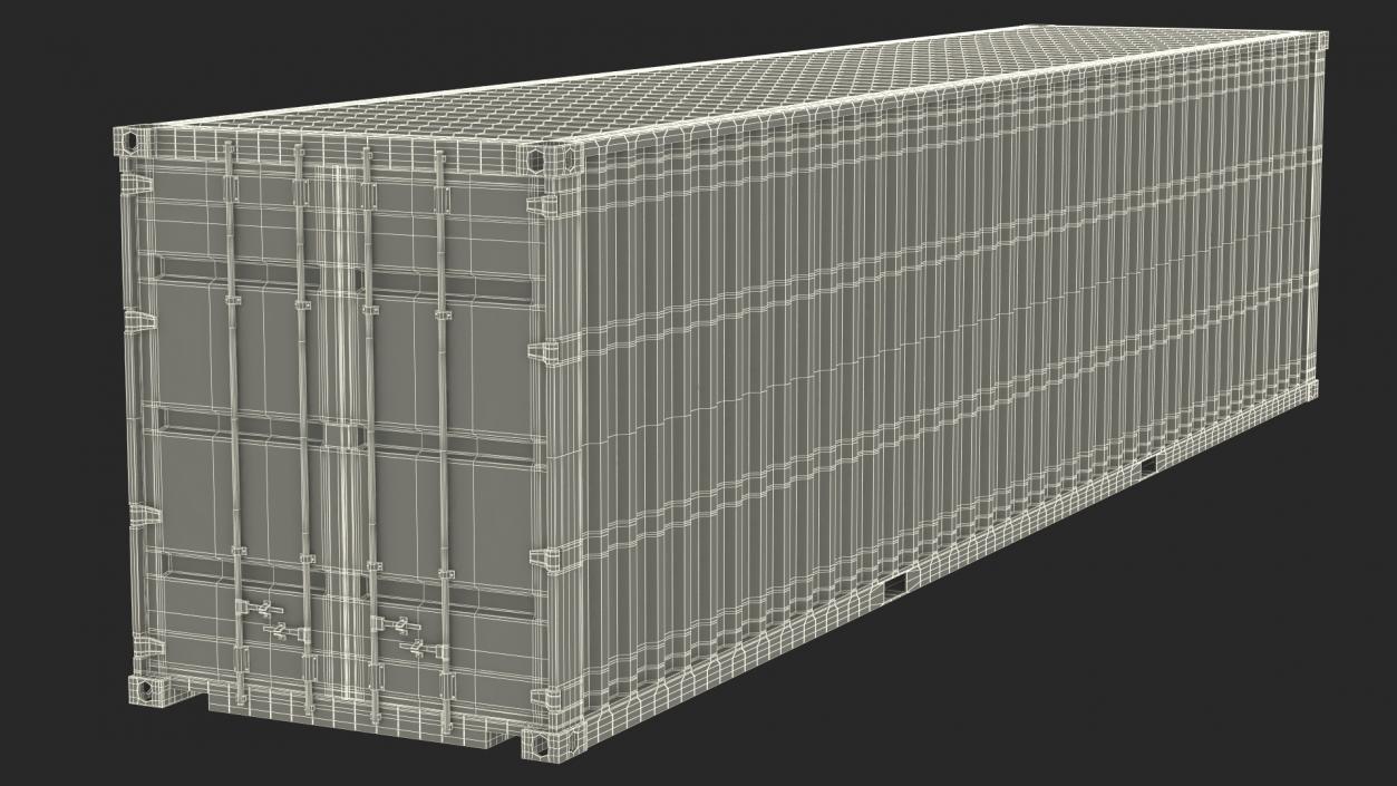 High Cube Cargo Shipping Container 40FT 3D model