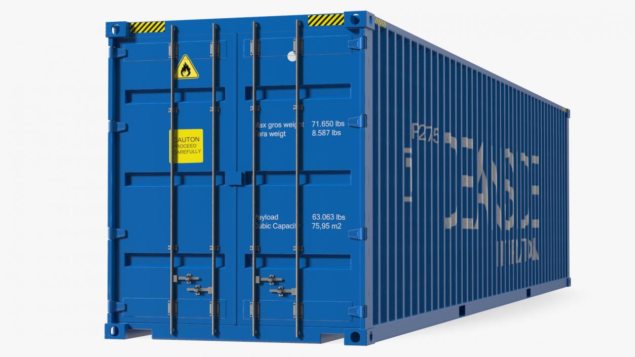 High Cube Cargo Shipping Container 40FT 3D model