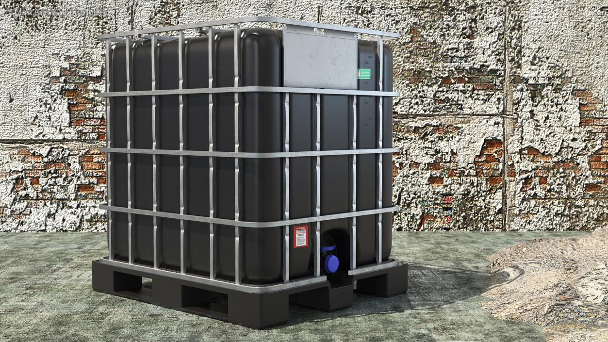 3D IBC Container 1000 Litres UV Resistant model