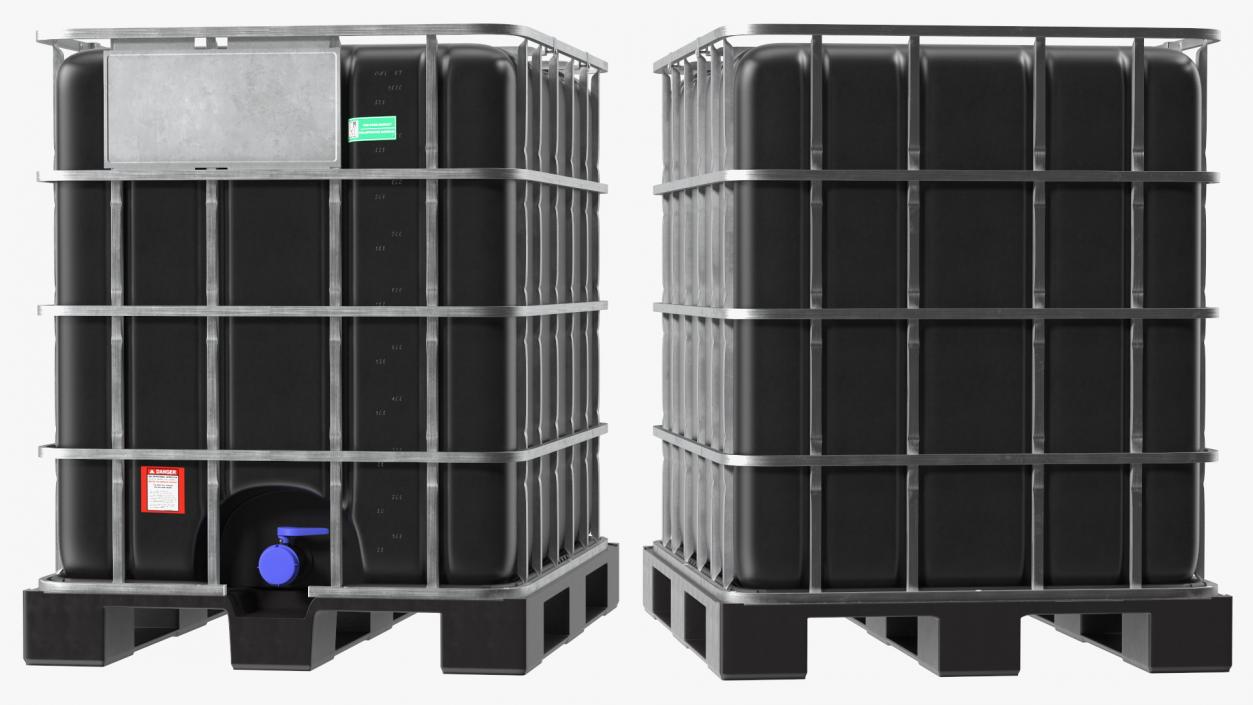 3D IBC Container 1000 Litres UV Resistant model