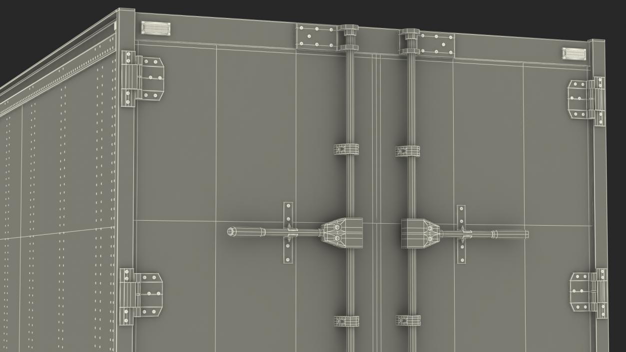 Kenworth Truck With Semi Trailer Rigged 3D model