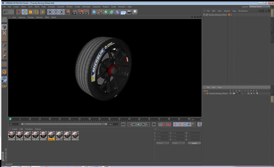 Toyota Racing Wheel 3D model