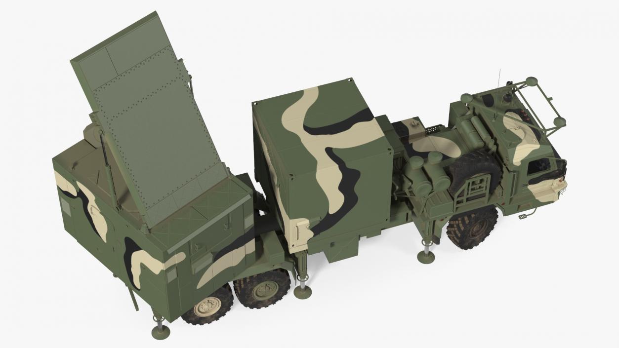 Camouflage Mobile Tracking Radar Vityaz 50R6 3D model