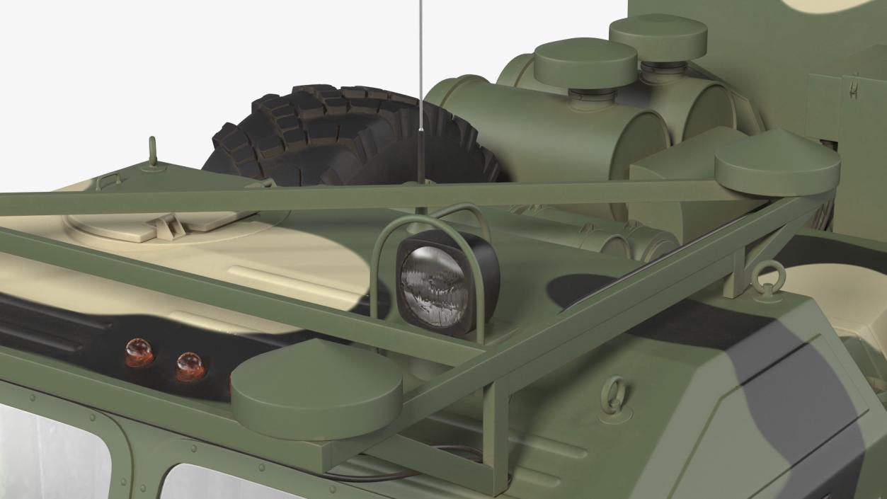 Camouflage Mobile Tracking Radar Vityaz 50R6 3D model