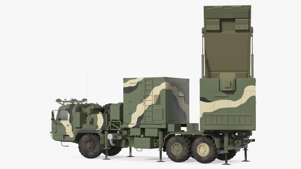 Camouflage Mobile Tracking Radar Vityaz 50R6 3D model