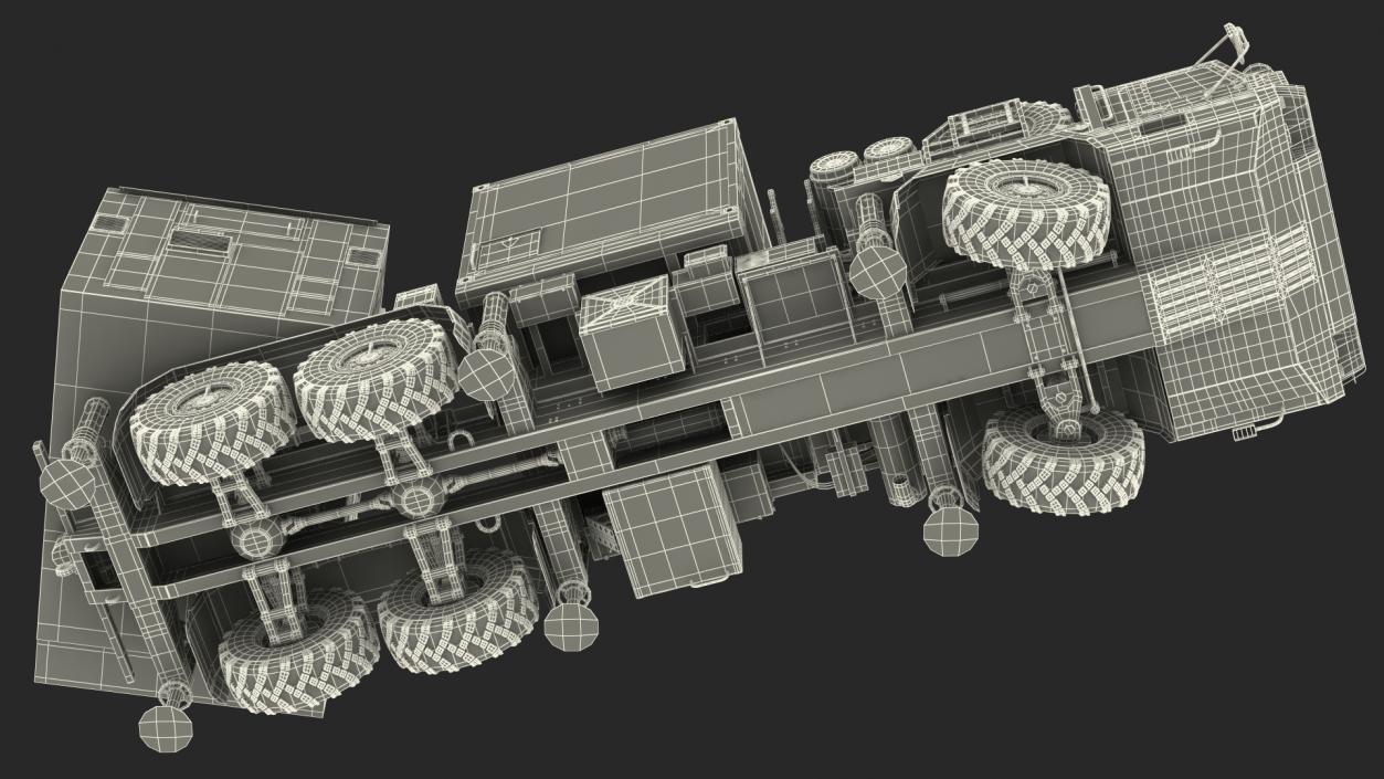 Camouflage Mobile Tracking Radar Vityaz 50R6 3D model