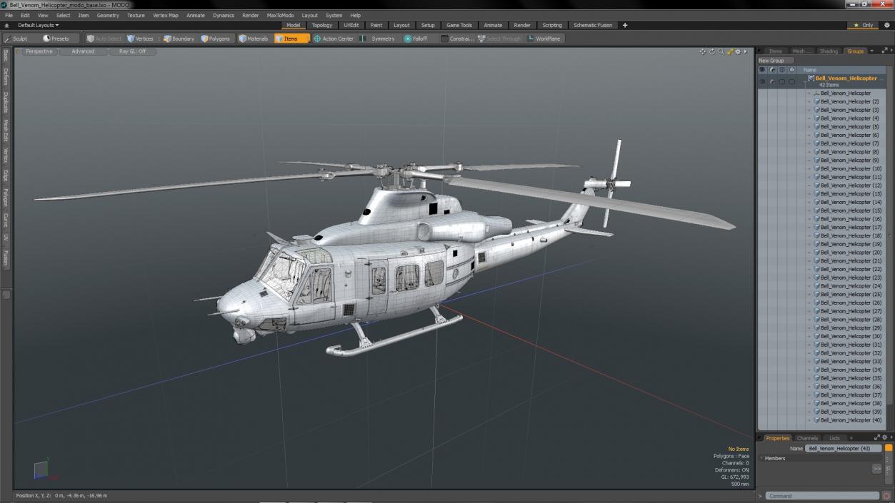 3D Bell Venom Helicopter