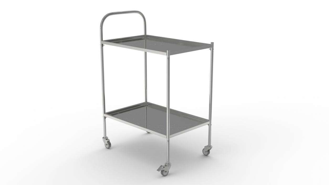 Surgical Instrument Trolley with Wheels 3D model