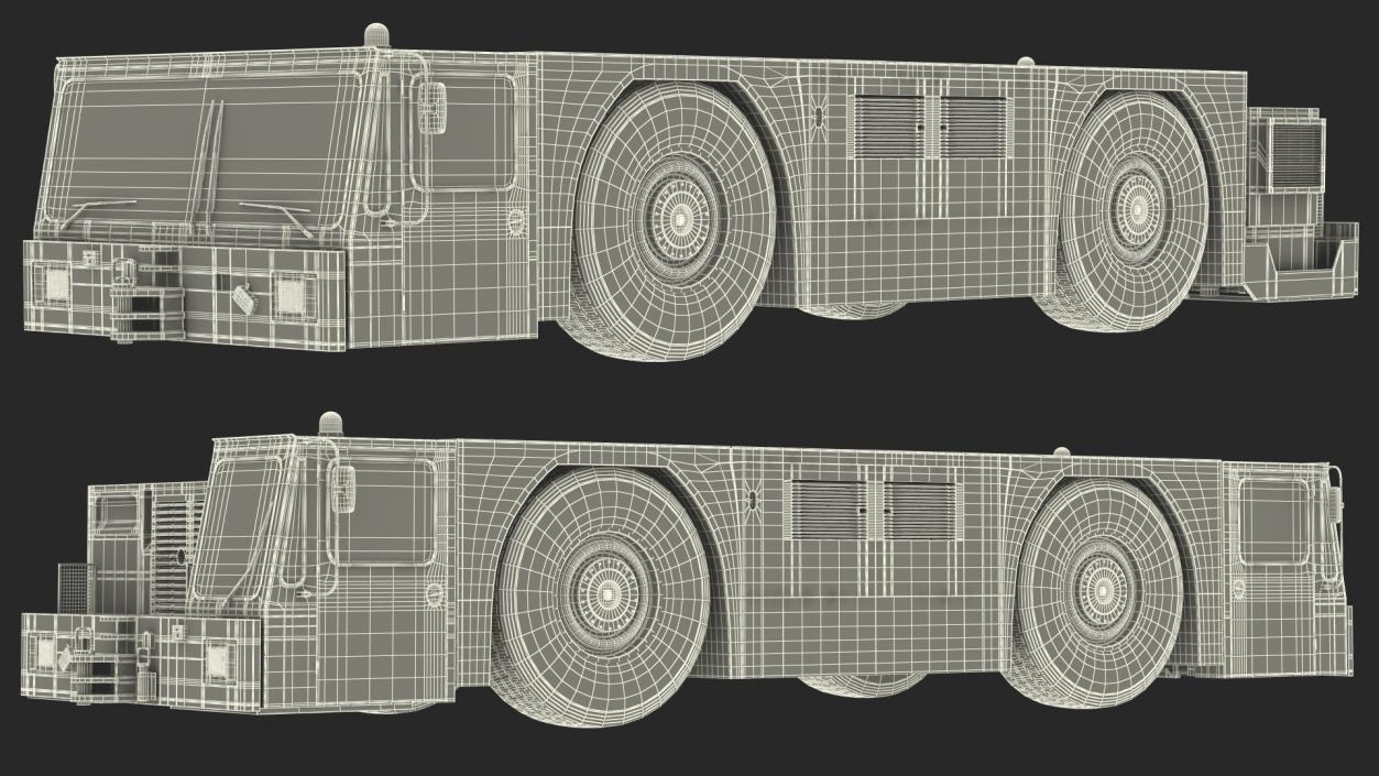 3D model Aircraft Tractor Towing Airbus A320