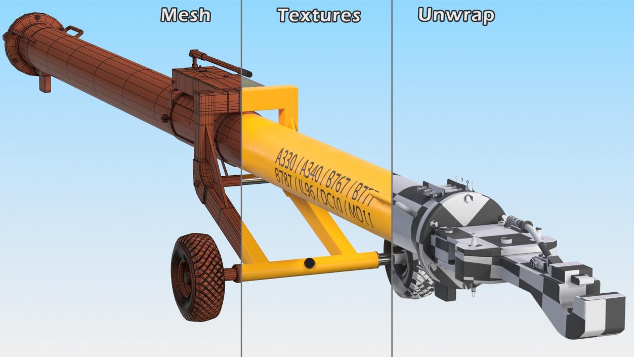 3D model Aircraft Tractor Towing Airbus A320