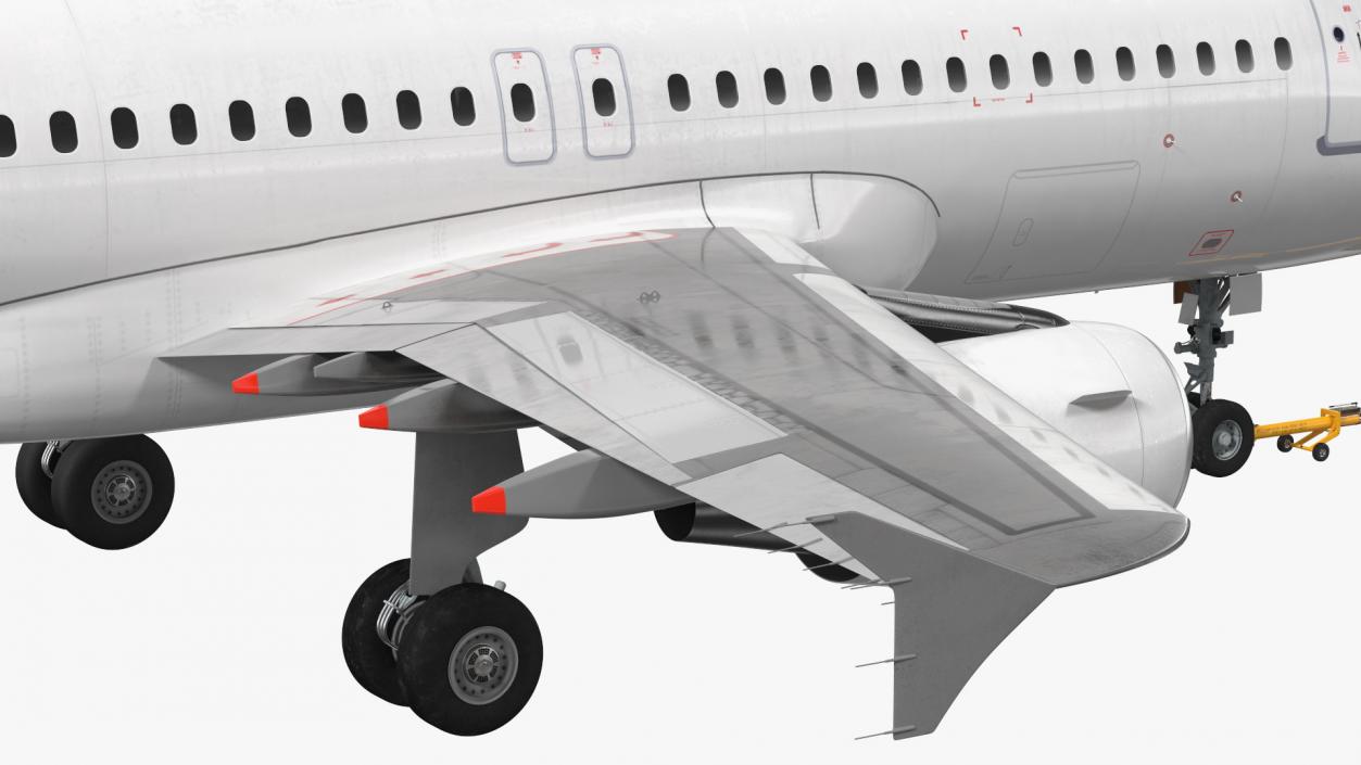 3D model Aircraft Tractor Towing Airbus A320