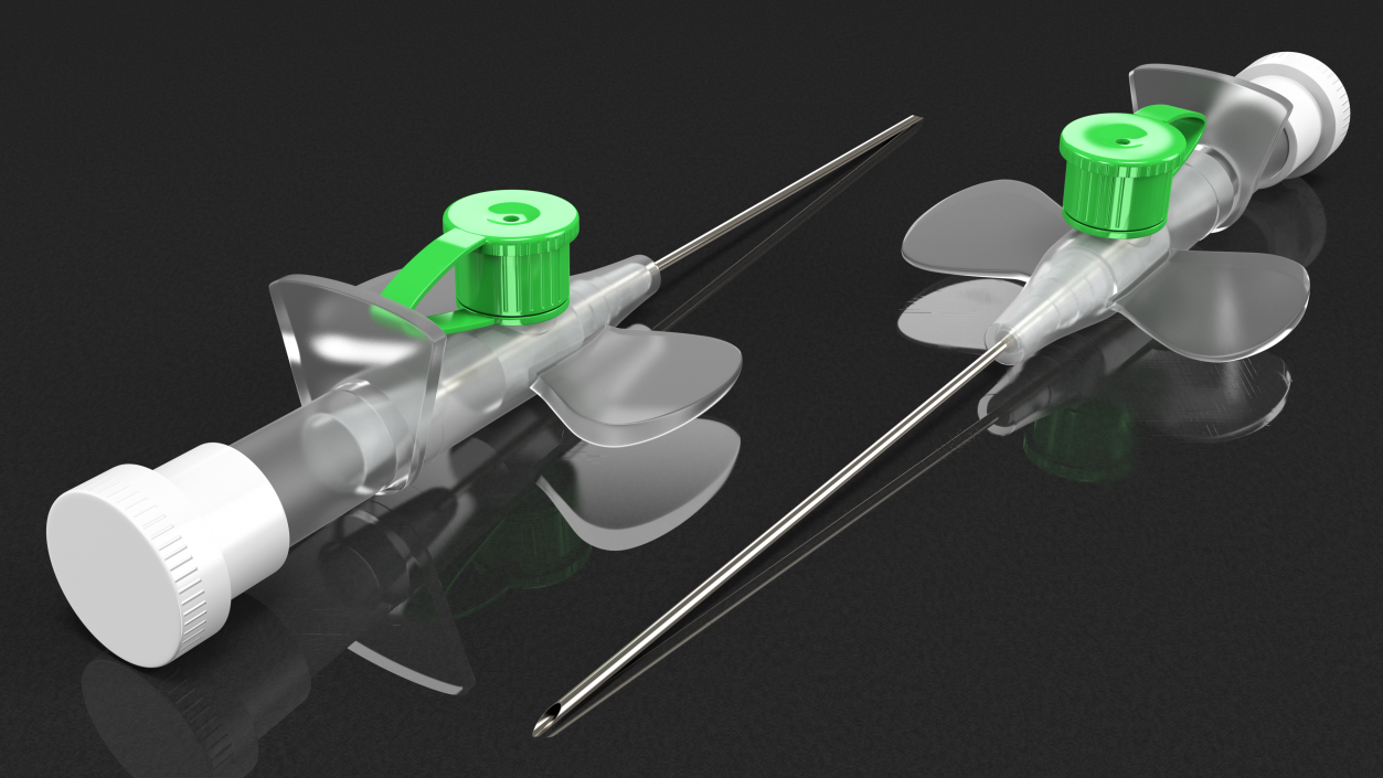 3D Cannula with Wings model