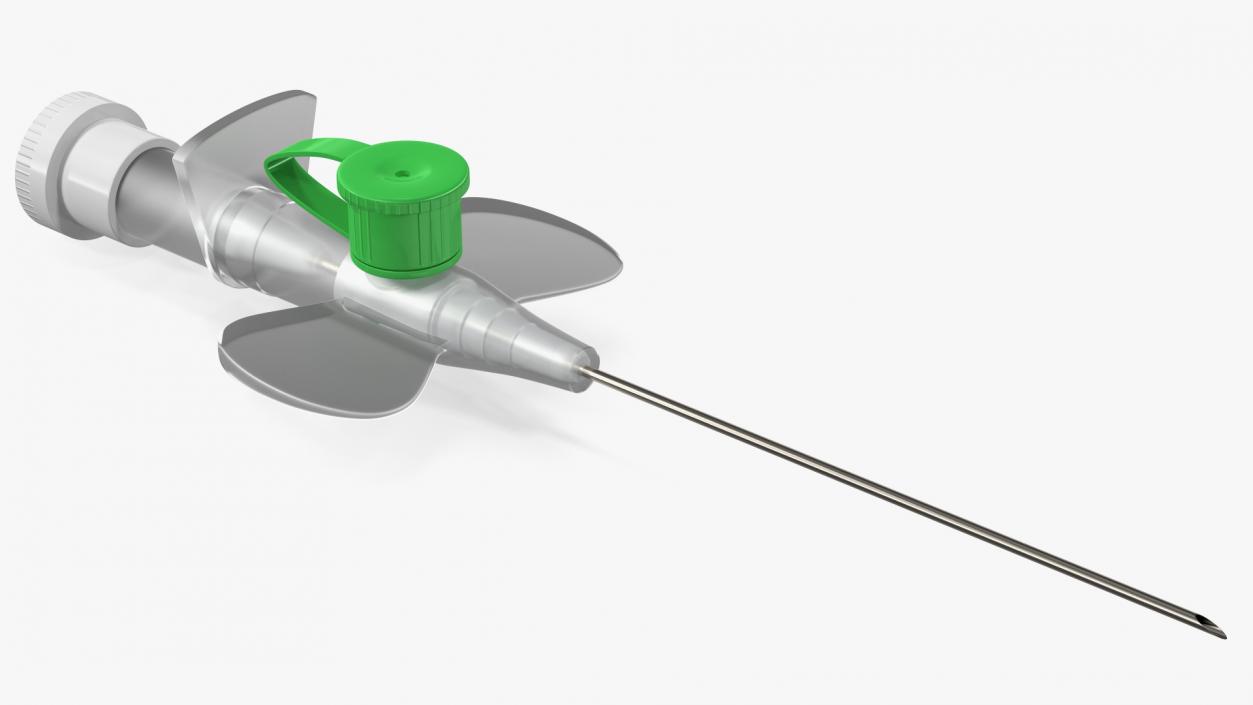 3D Cannula with Wings model