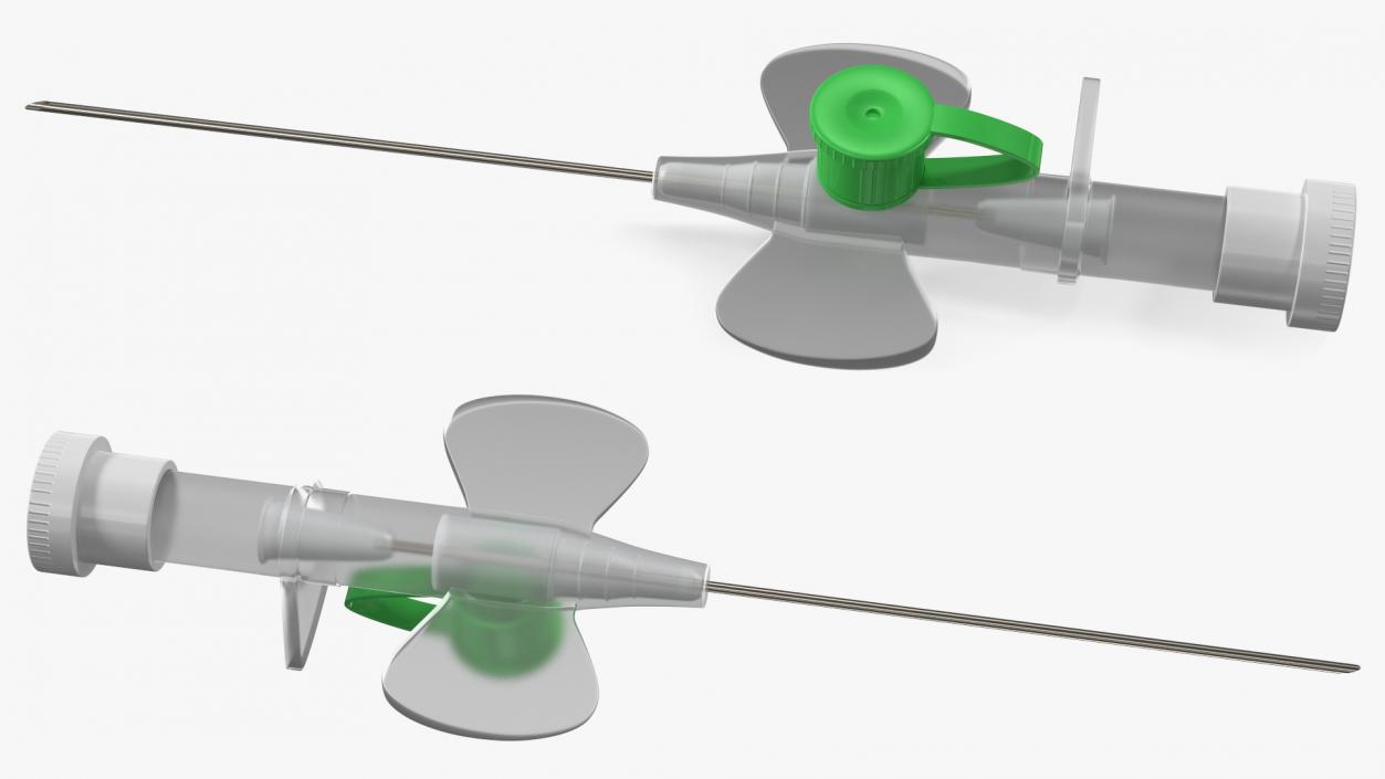 3D Cannula with Wings model