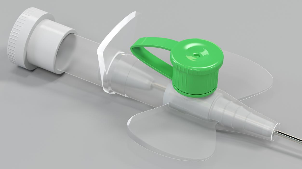 3D Cannula with Wings model