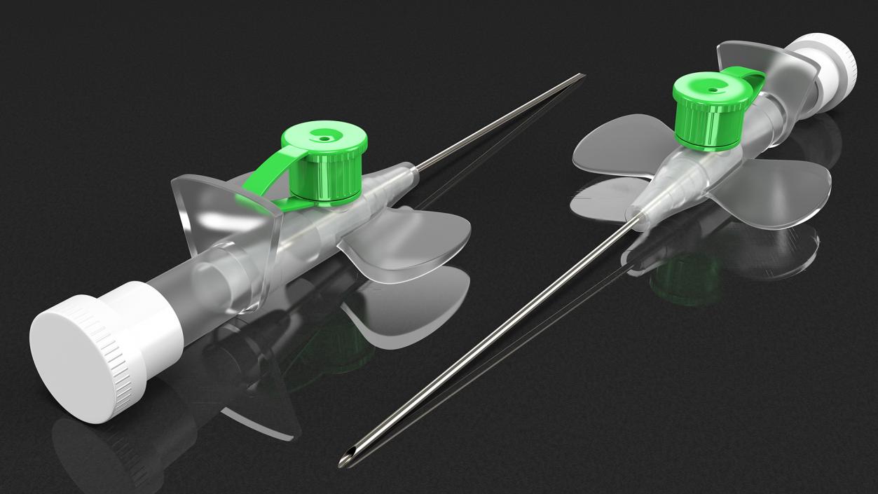 3D Cannula with Wings model