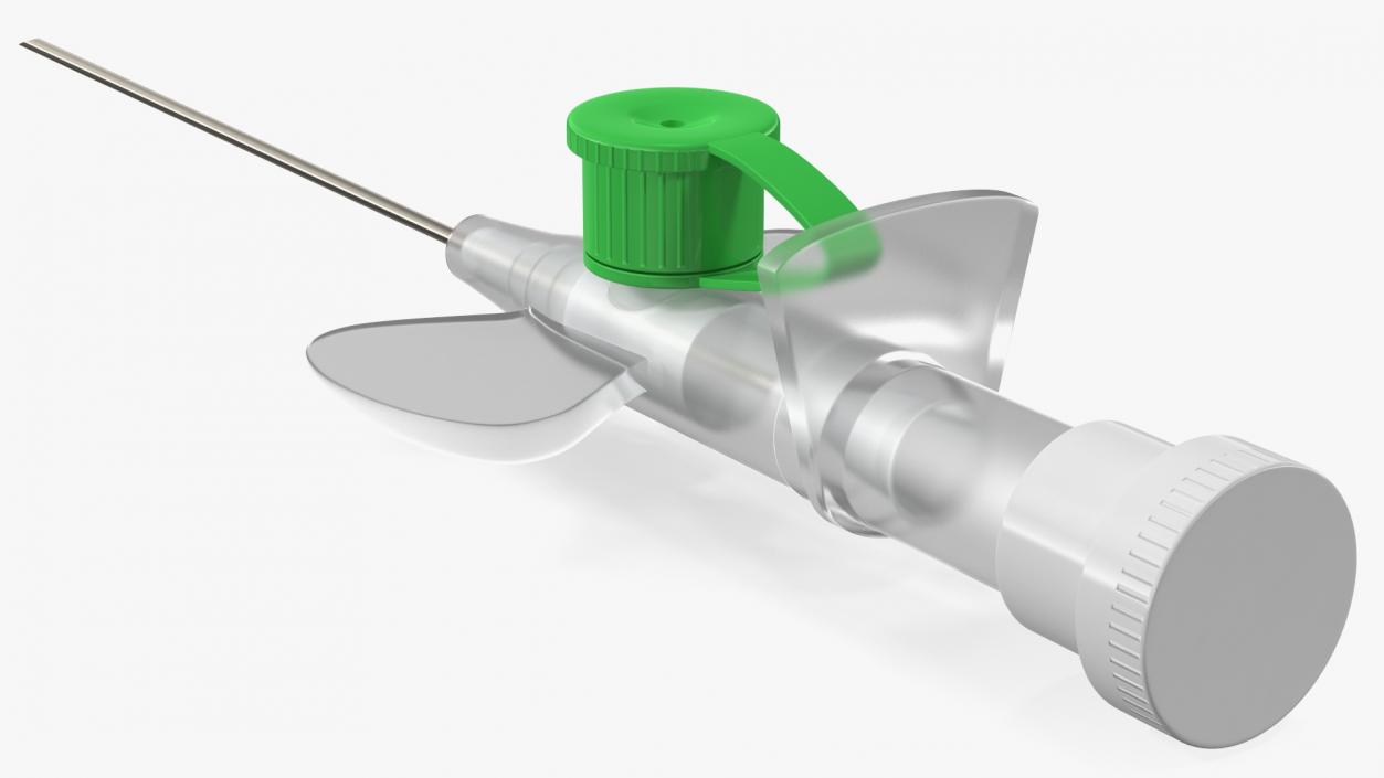 3D Cannula with Wings model