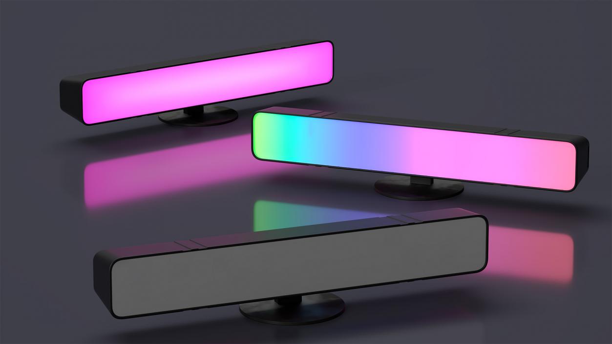 Horizontal Dynamic Led Light Lamp Set 3D