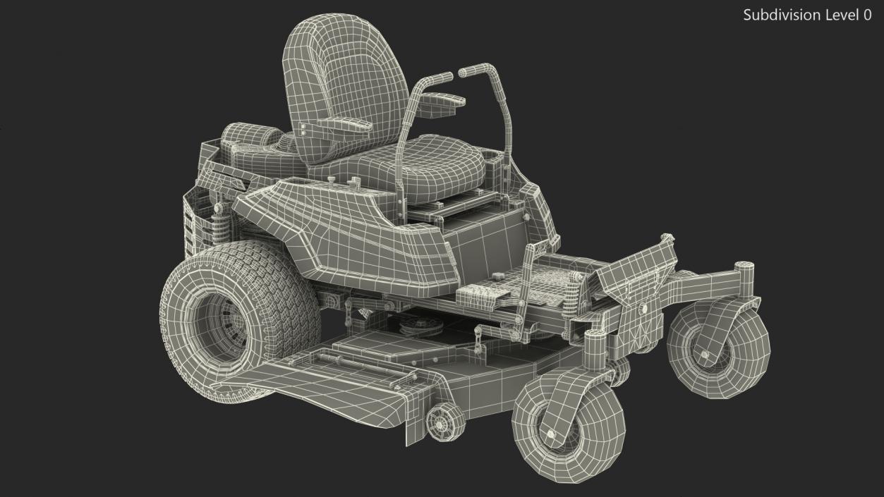 3D model Zero Turn Lawn Mower Generic Rigged