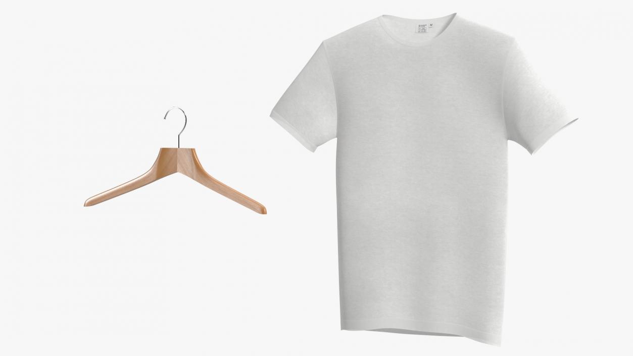 T-Shirt on Hanger 3D