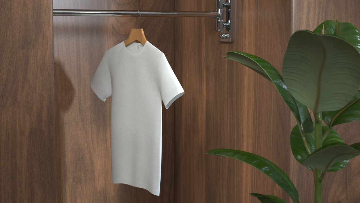 T-Shirt on Hanger 3D