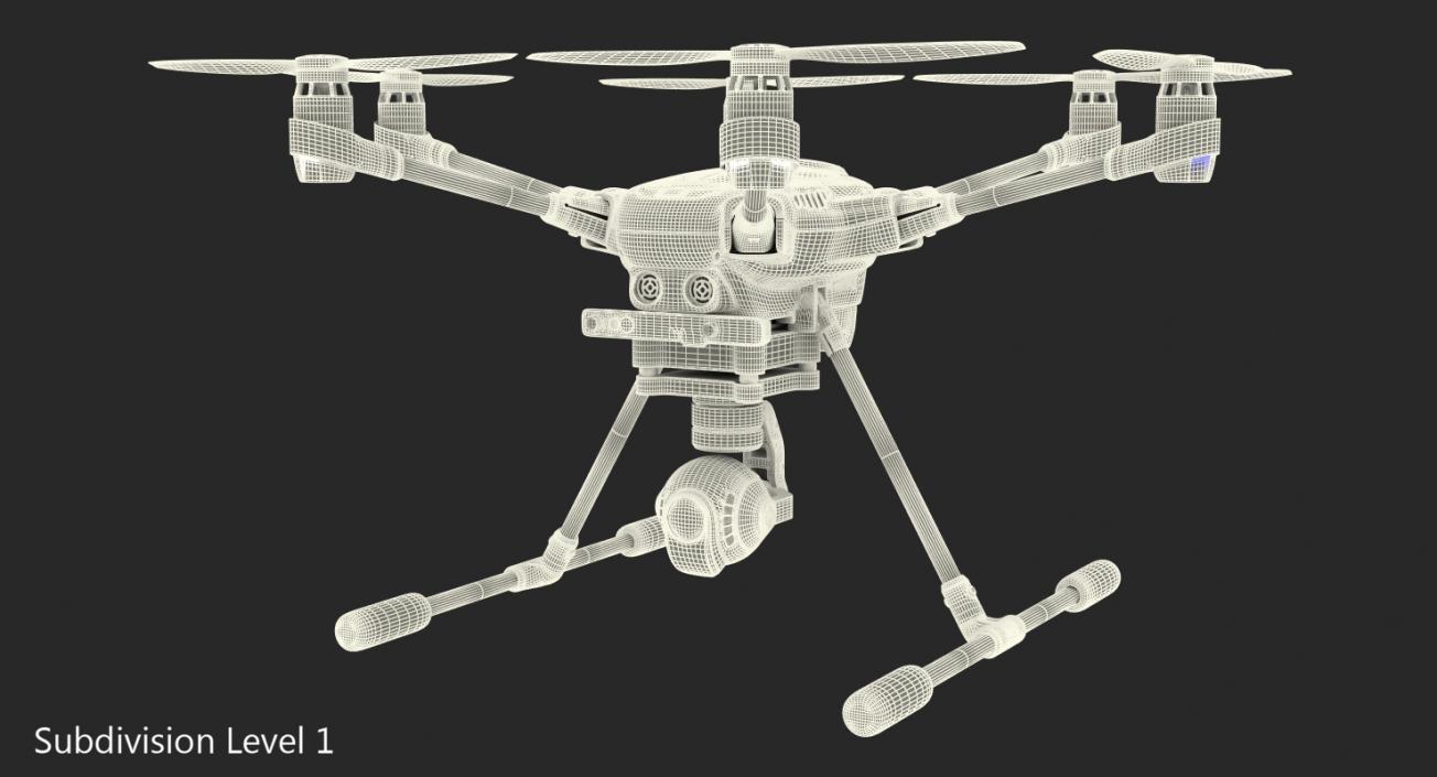 Hexacopter Yuneec Typhoon H 3D