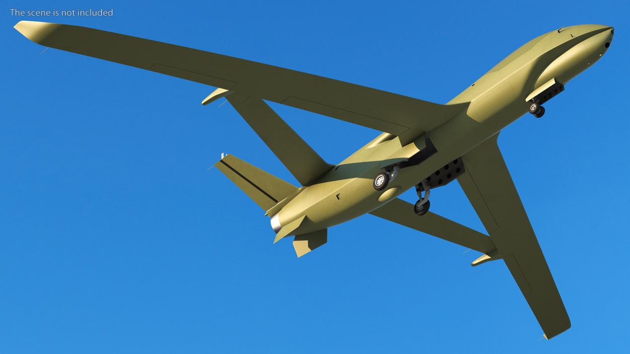 High Altitude Long Endurance Patrol UAV 3D model