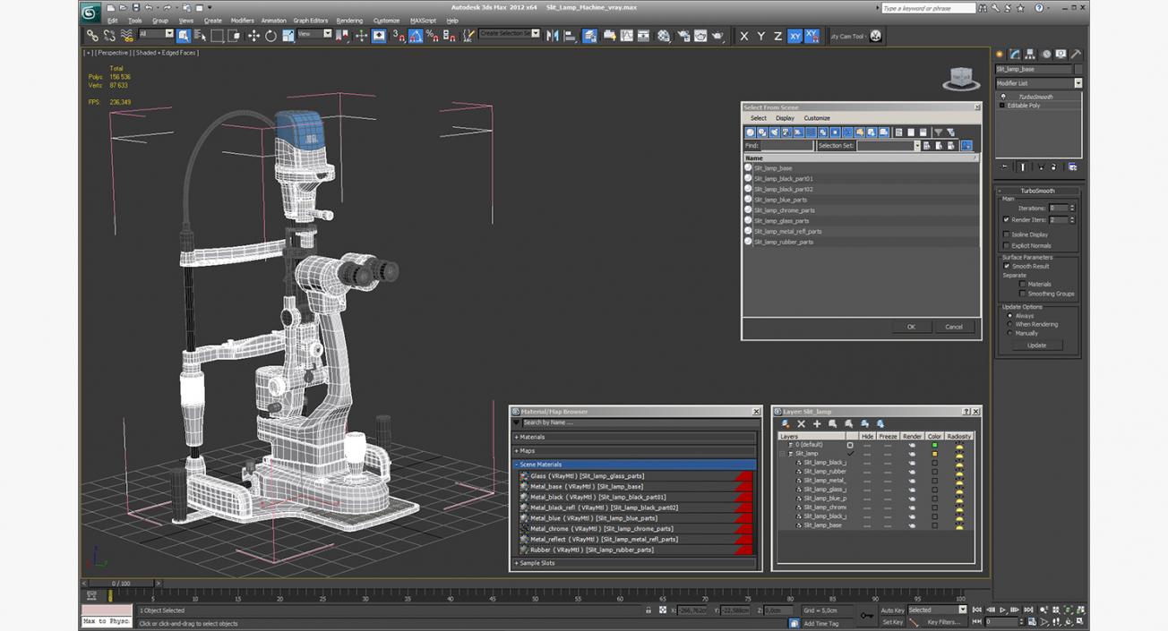 Slit Lamp Machine 3D