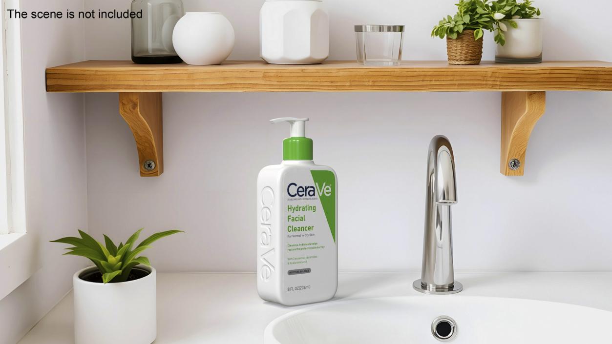 3D model CeraVe Cleanser Dispenser Bottle 236 ml Green