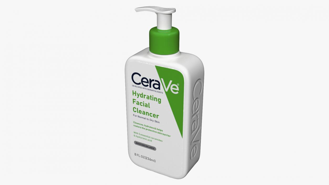 3D model CeraVe Cleanser Dispenser Bottle 236 ml Green