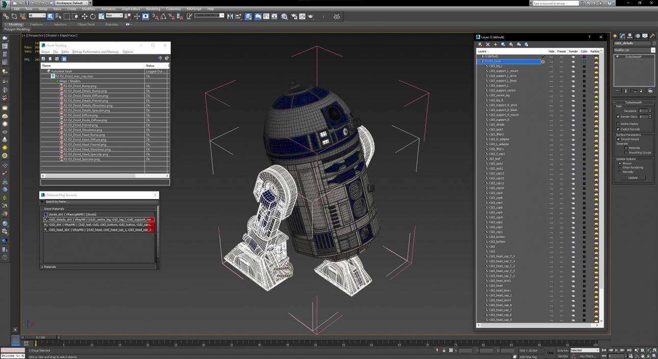 3D R2-D2 Droid