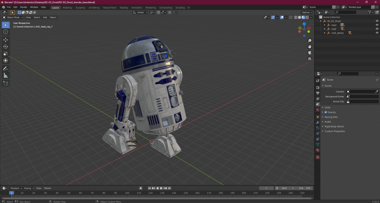 3D R2-D2 Droid