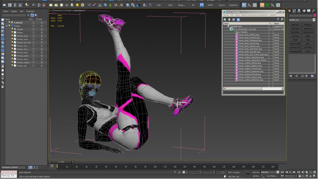 Woman in Sportswear 3D model