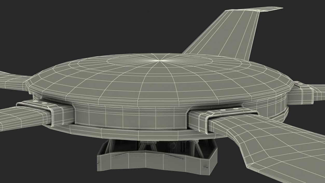 Helicopter Morphing Rotor Blades Rigged 3D model