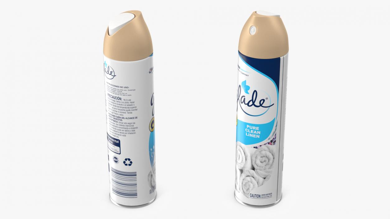 3D model Glade Air Freshener Aerosol Spray Clean Linen