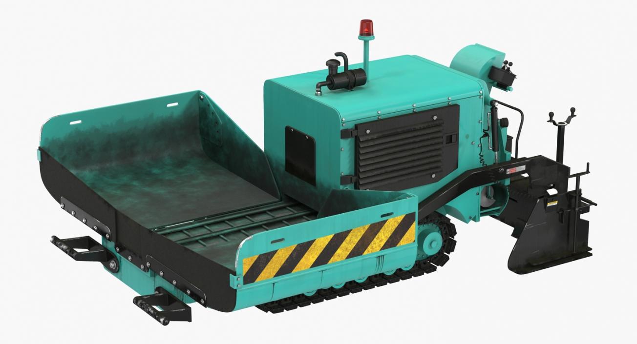 Asphalt Paving Machine Rigged 3D model