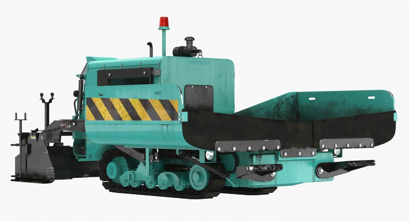 Asphalt Paving Machine Rigged 3D model