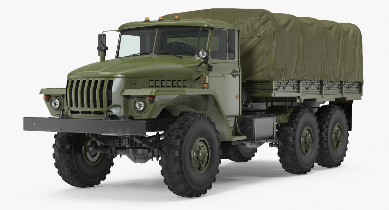 3D URAL 4320 Truck Off Road 6x6 Vehicle