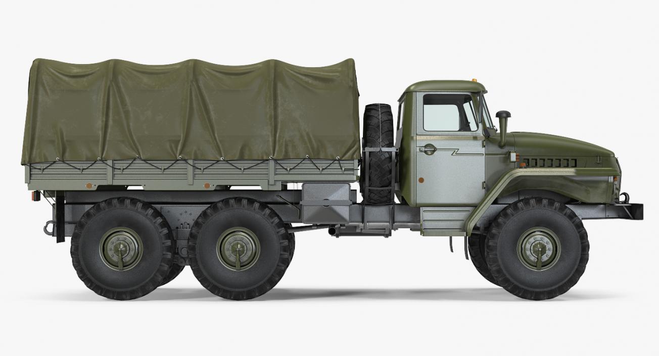 3D URAL 4320 Truck Off Road 6x6 Vehicle