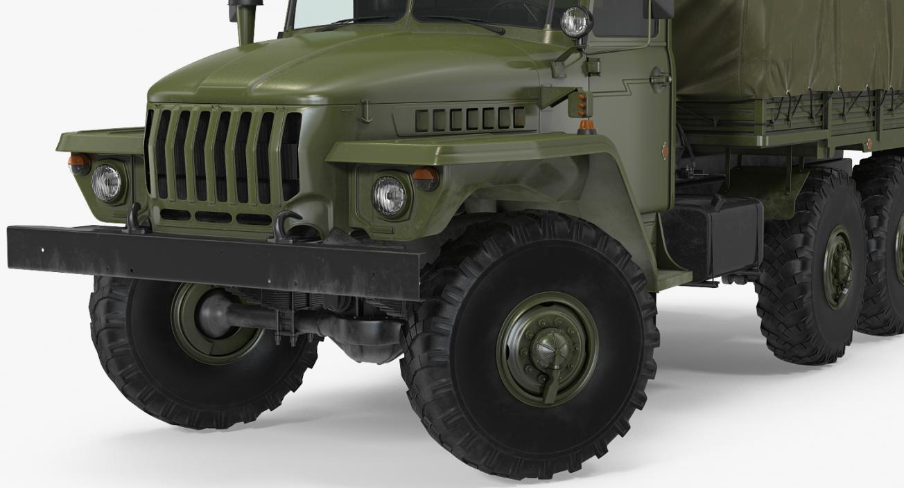 3D URAL 4320 Truck Off Road 6x6 Vehicle